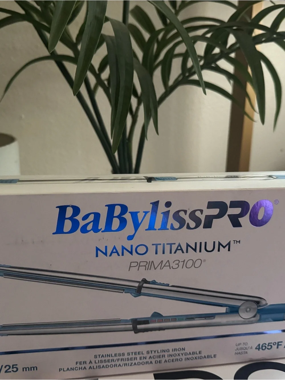 BaBylissPRO Nano Titanium PRIMA3100 Blue Hair Straightener